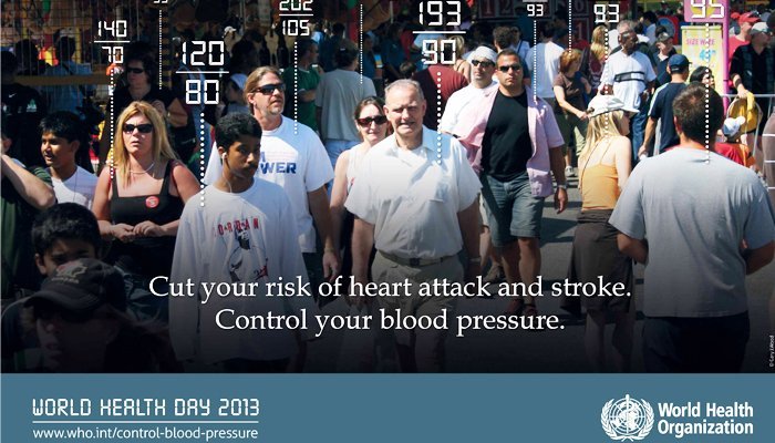 Free free blood pressure testing camp Camp by Itoozhi Ayurveda on WHO Day 2013