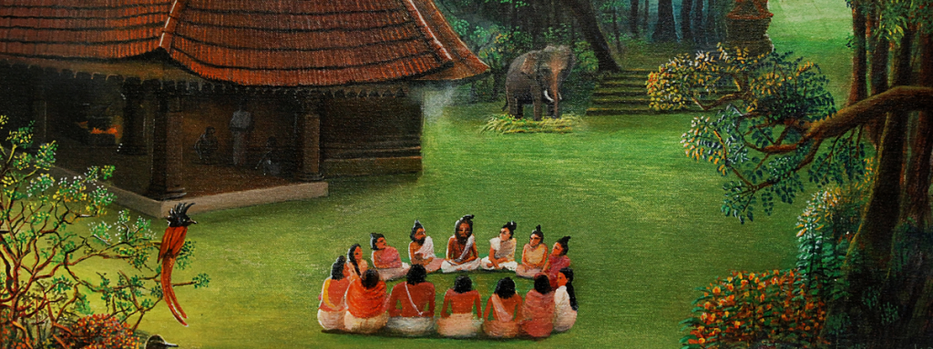 Itoozhi Ayurveda House in 18th Century Artist depiction