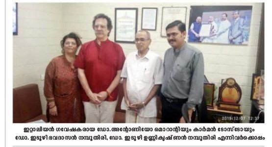 Dr Antonio Morandi in Itoozhi